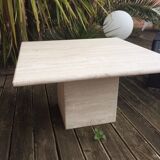 Travertine coffee table