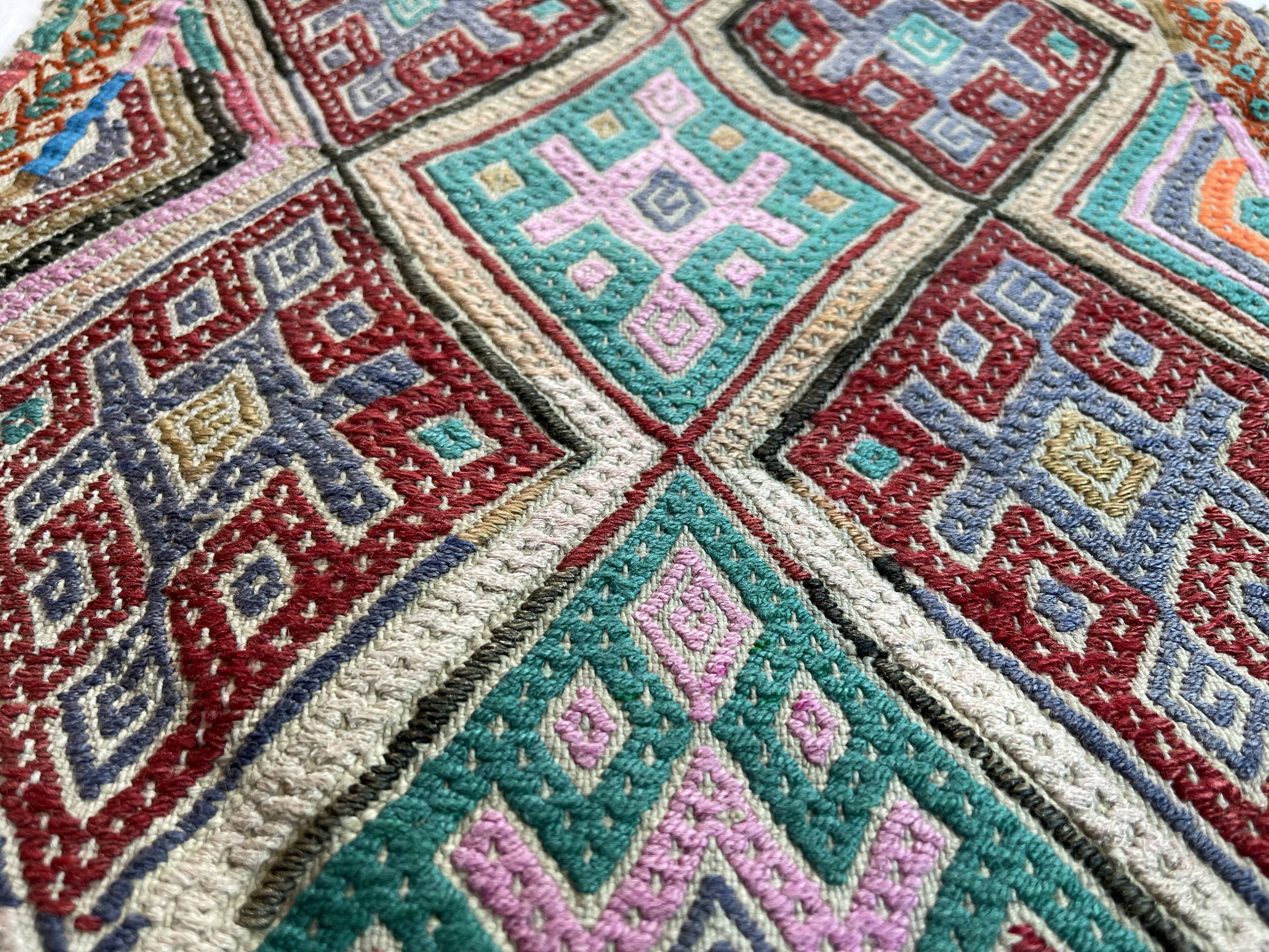 Vintage Turkish KIlim Rug , 103 x 45 cm