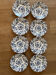 Deep plates in earthenware with blue flowers