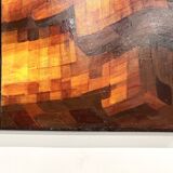 Modernist diptych, oil on canvas