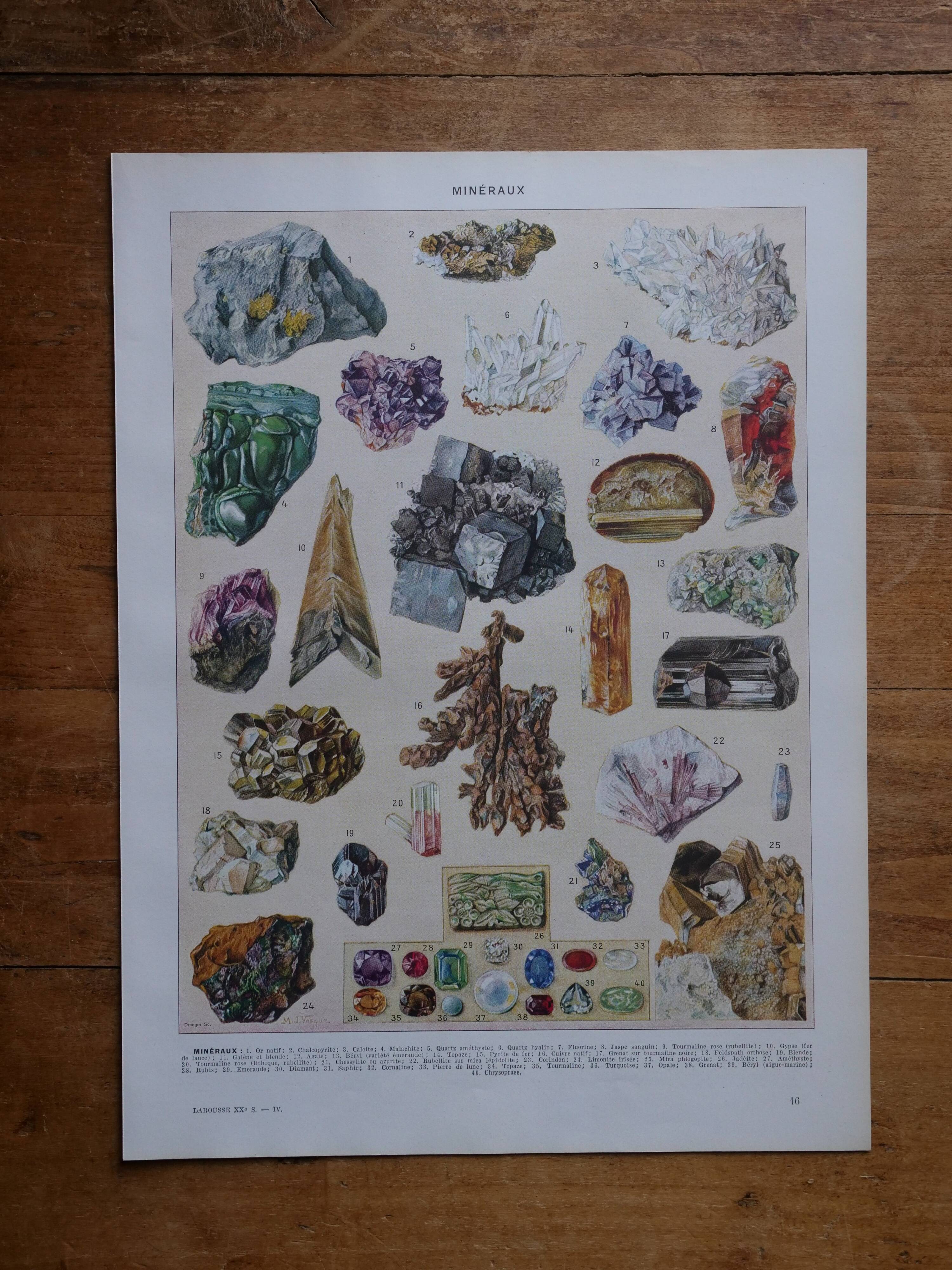 Original mineral lithograph