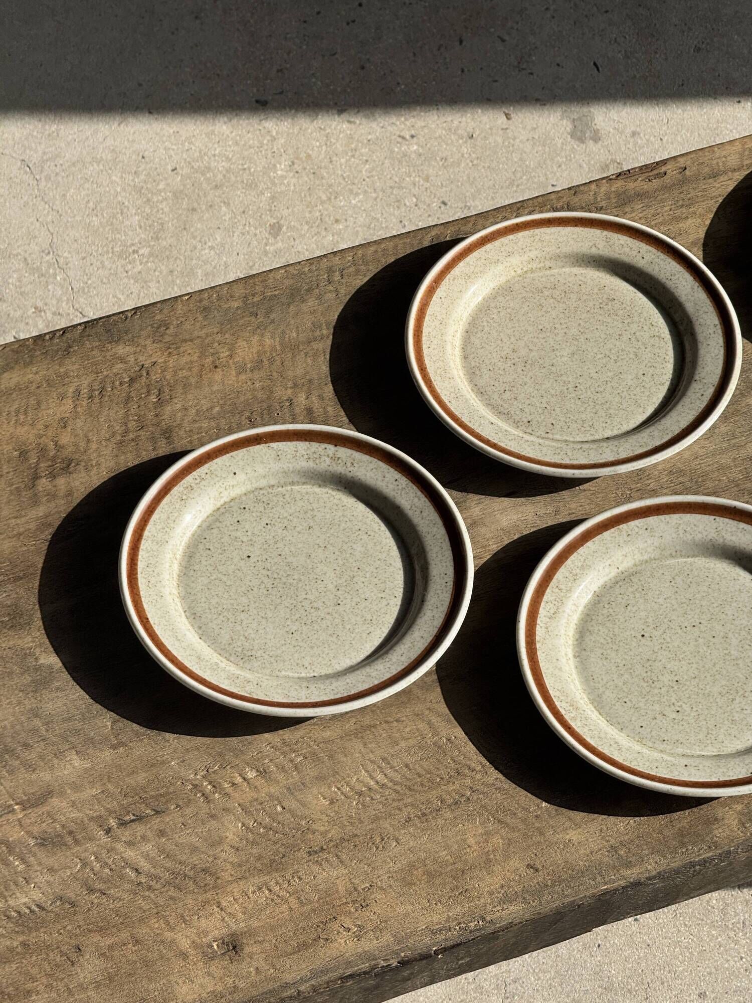 Set of 9 small dessert plates in porcelain from Sologne JO Moscow 198