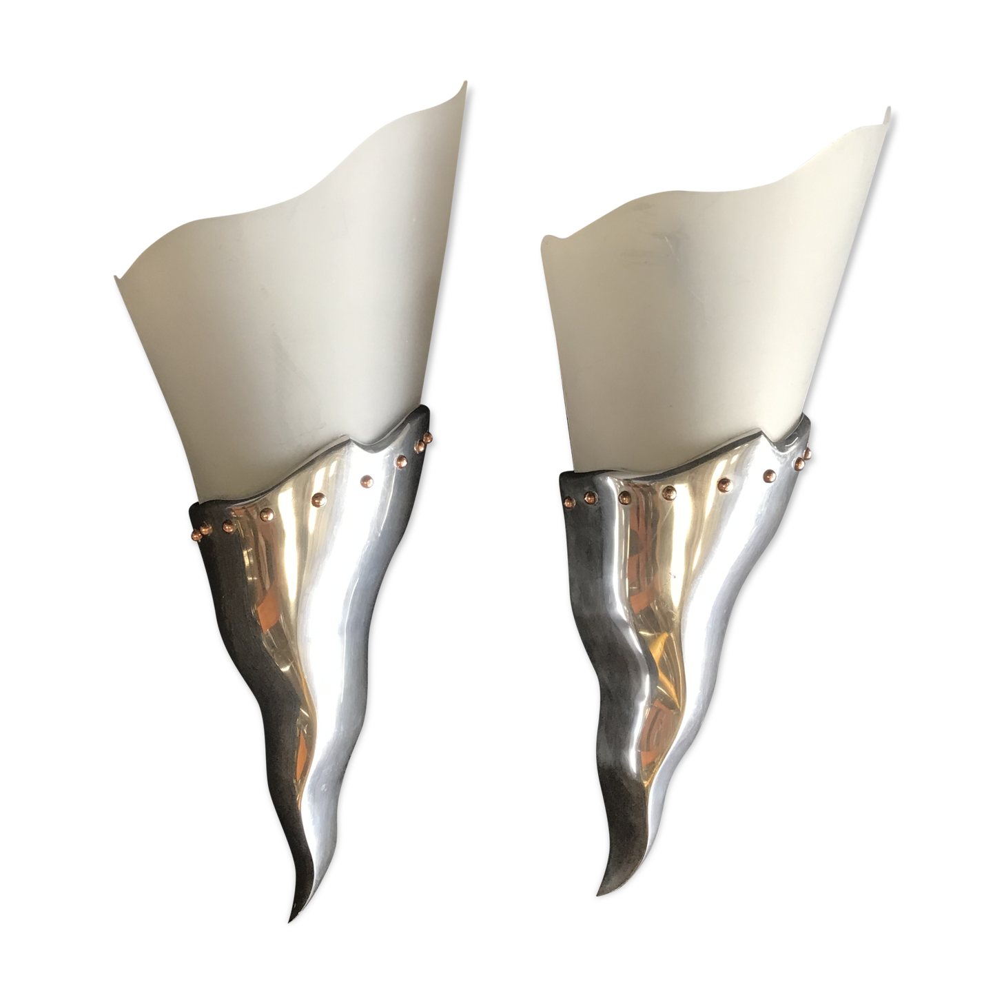 Vintage wall lamps by LG Paris