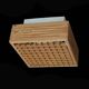Rare pine wood ceiling flush light by Nordlux / 1970s / Danish Modern Design