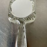 Handheld glass mirror Swedish design 1960's
