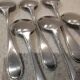 6 silver-plated ice cream scoops, goldsmith Frionnet, pearl decor