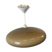 Suspension/lustre vintage en acrylique style futuriste en forme d'ovni