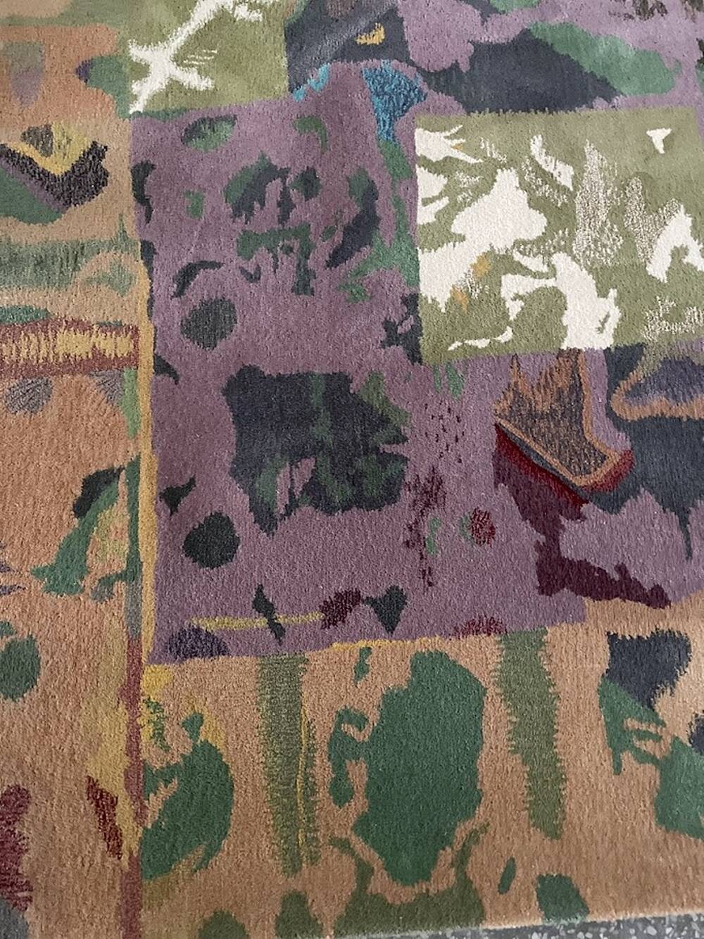 "Claire" Hand Tufted Rug by Tisca Switzerland 1980-1990s