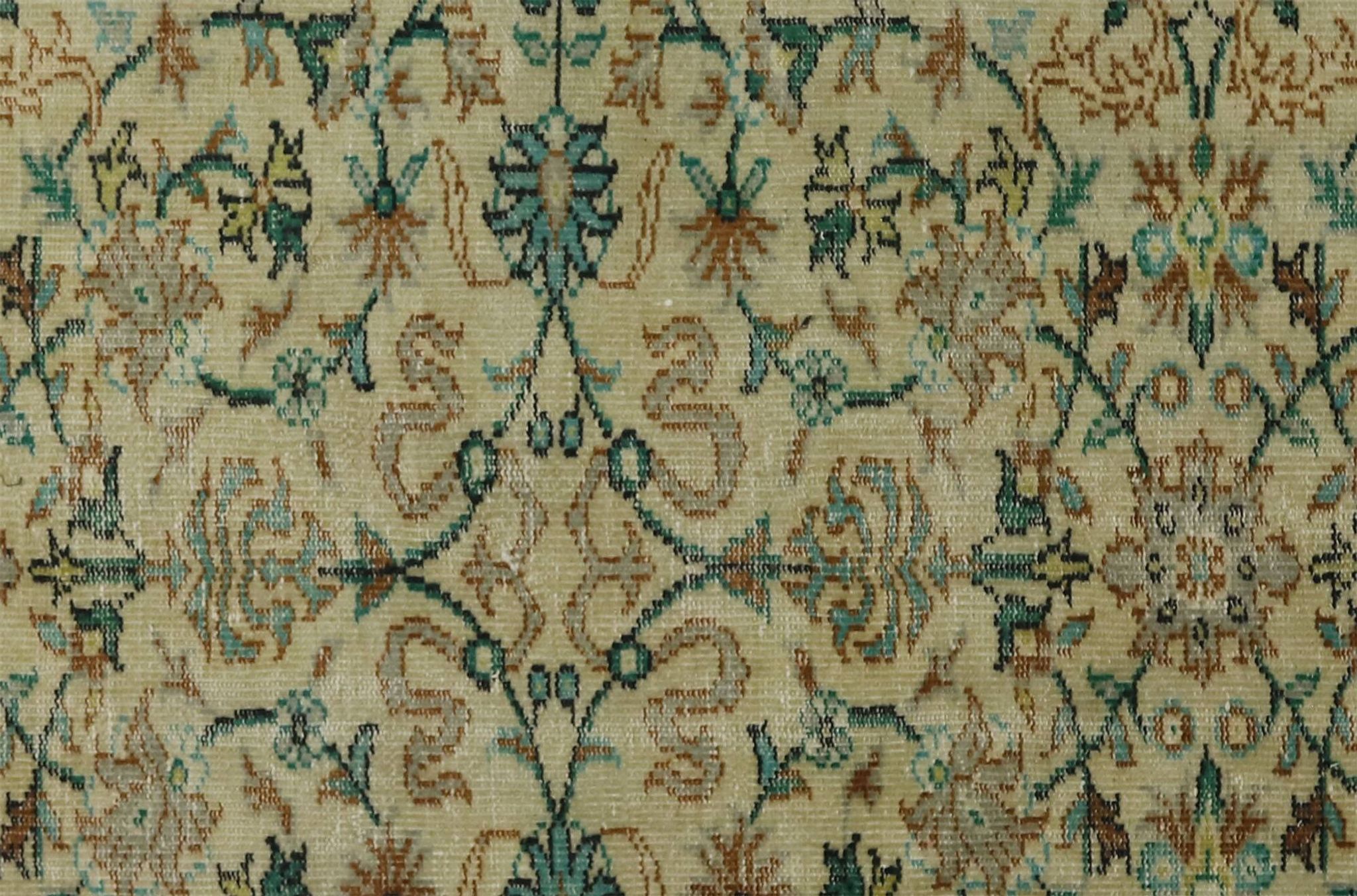 One-of-a-kind turkish handwoven vintage rug - rustic vintage charm 270x 176