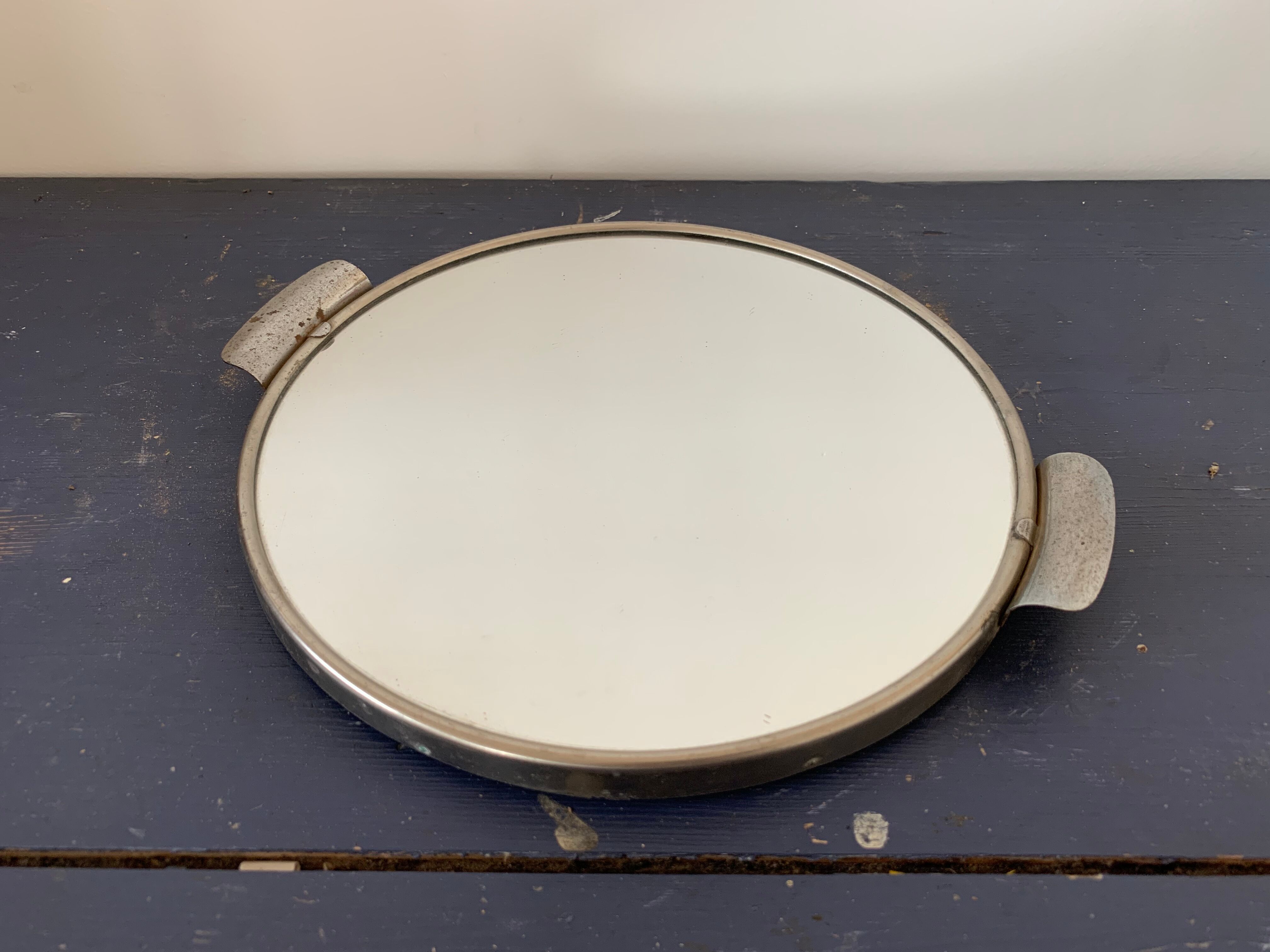 Antique mirror tray