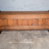 Sideboard in oak by Guillerme et Chambron 1950