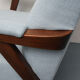 1950s highjack armchair light blue, completly restored