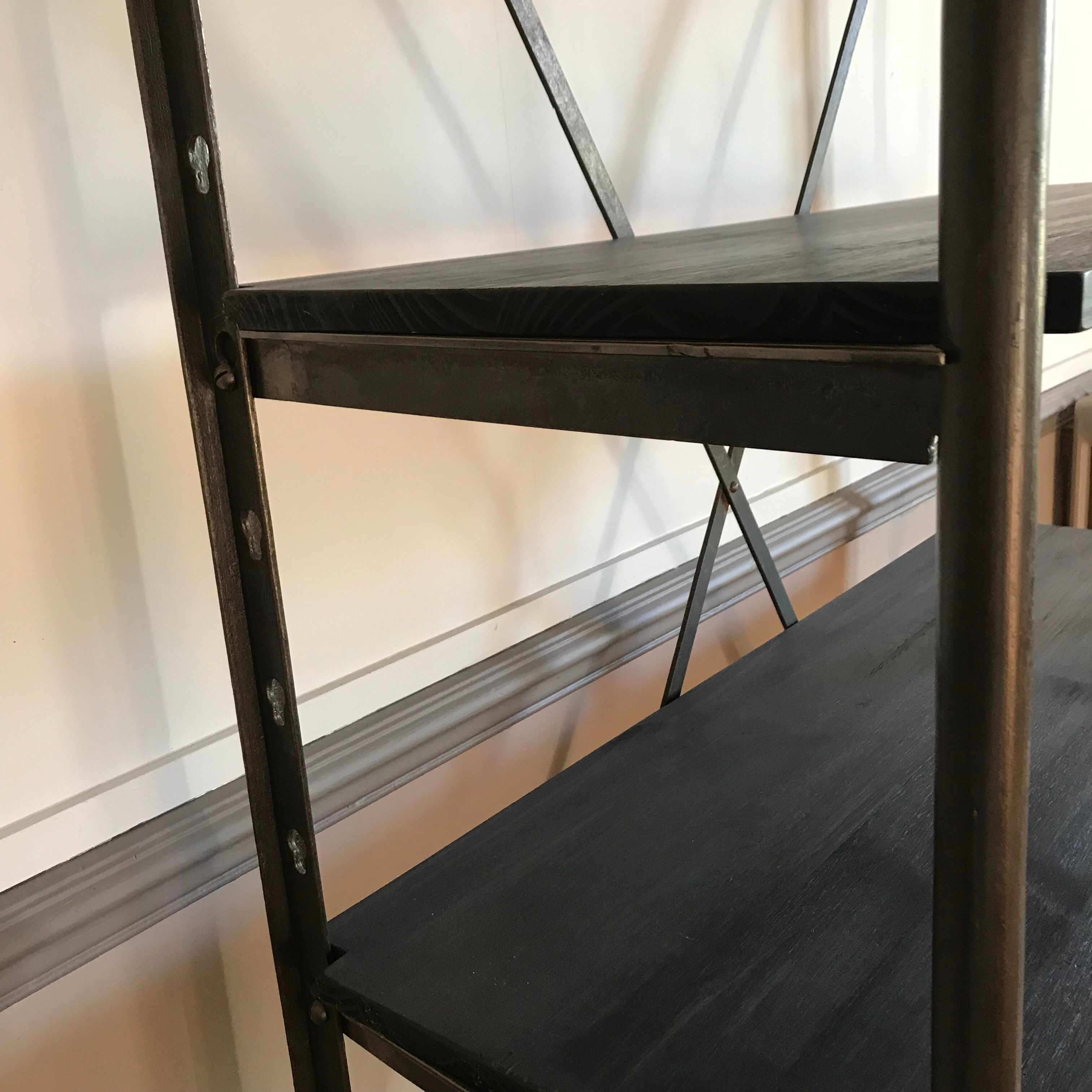 Scherf library shelf circa 1920