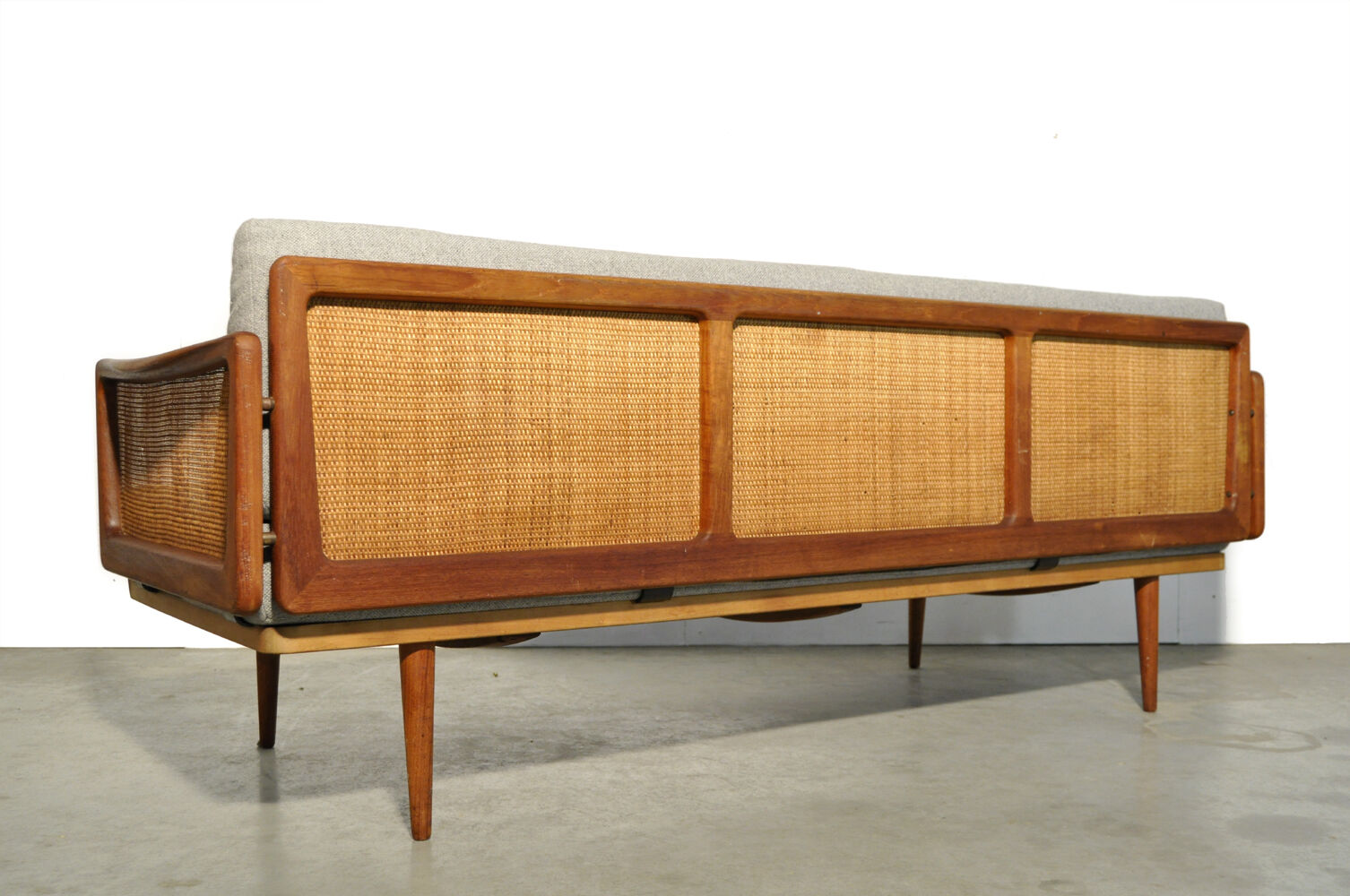 Teak 3-seater sofa by Peter Hvidt & Orla Mølgaard Nielsen for France & Daverkosen, Denmark 1953-1957