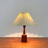 Danish modern teak table lamp from the mid-century, 1960s.