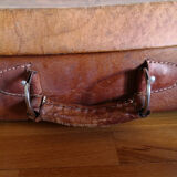 Leather suitcase