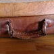 Leather suitcase