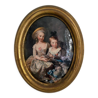 Old gilded frame