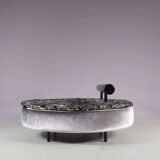 1980s round loveseat in Antonio Citterio style from Italy