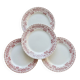 4 vintage ironstone dinner plates - Moulin des Loups - Athens model