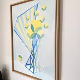 Tableau fleur jaune