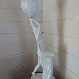 1970s lamp. Nude Art Deco style. 67cm.