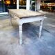 Brocante wooden farmhouse table / white / dining table