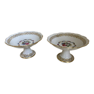 Pair of hand-painted pe bowls, Bavaria