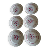 6 flat plates model Francine. Badonviller. Very good condition.