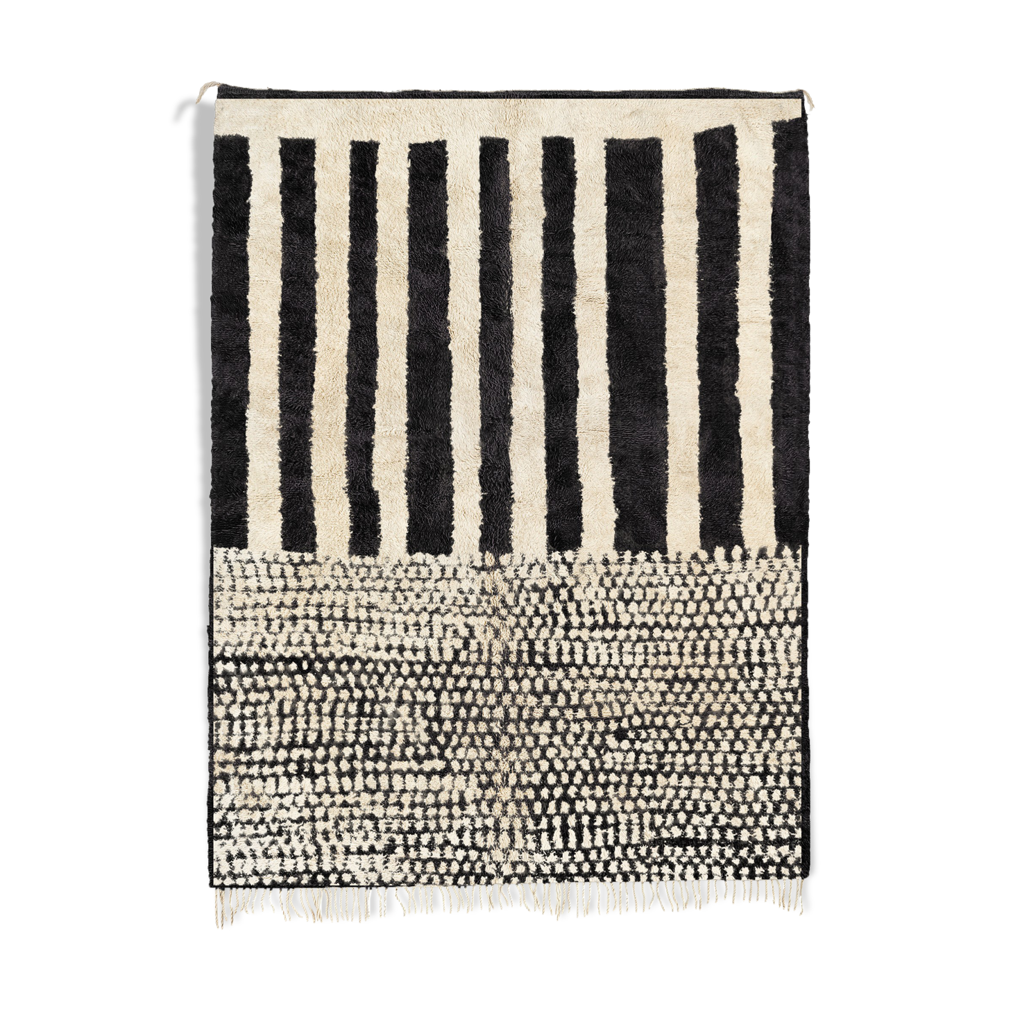 Modern Moroccan carpet white