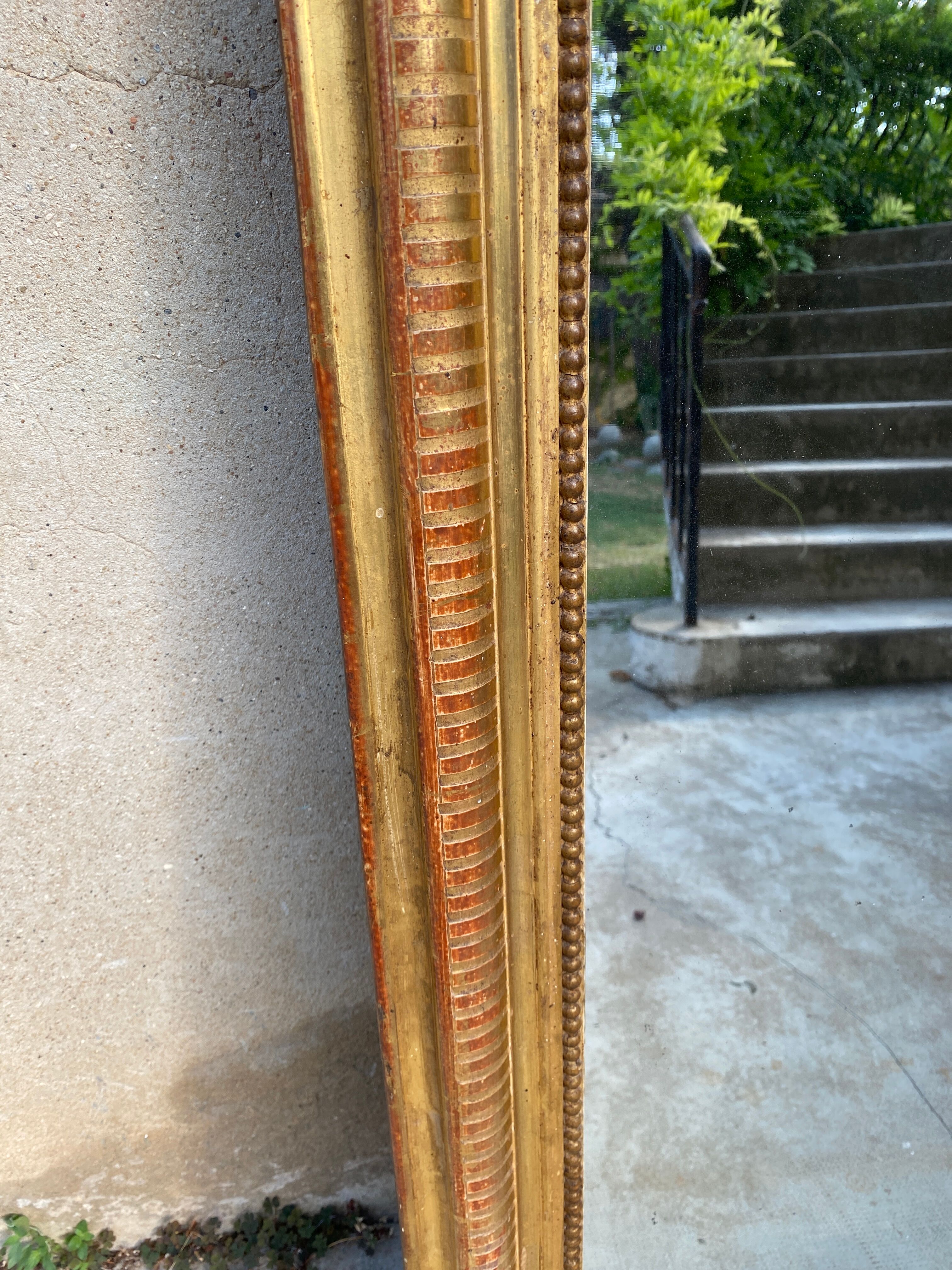 Miroir Louis Philippe doré 120x88