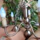Old pewter chandelier