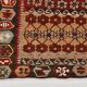 6x12 Dark Burgundy Long Wide Handwoven Turkish Kilim Rug Carpet, 168x354 Cm