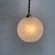 Lot 3 Clichy vintage glass hanging lamps