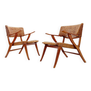 Paire de fauteuils en - corde