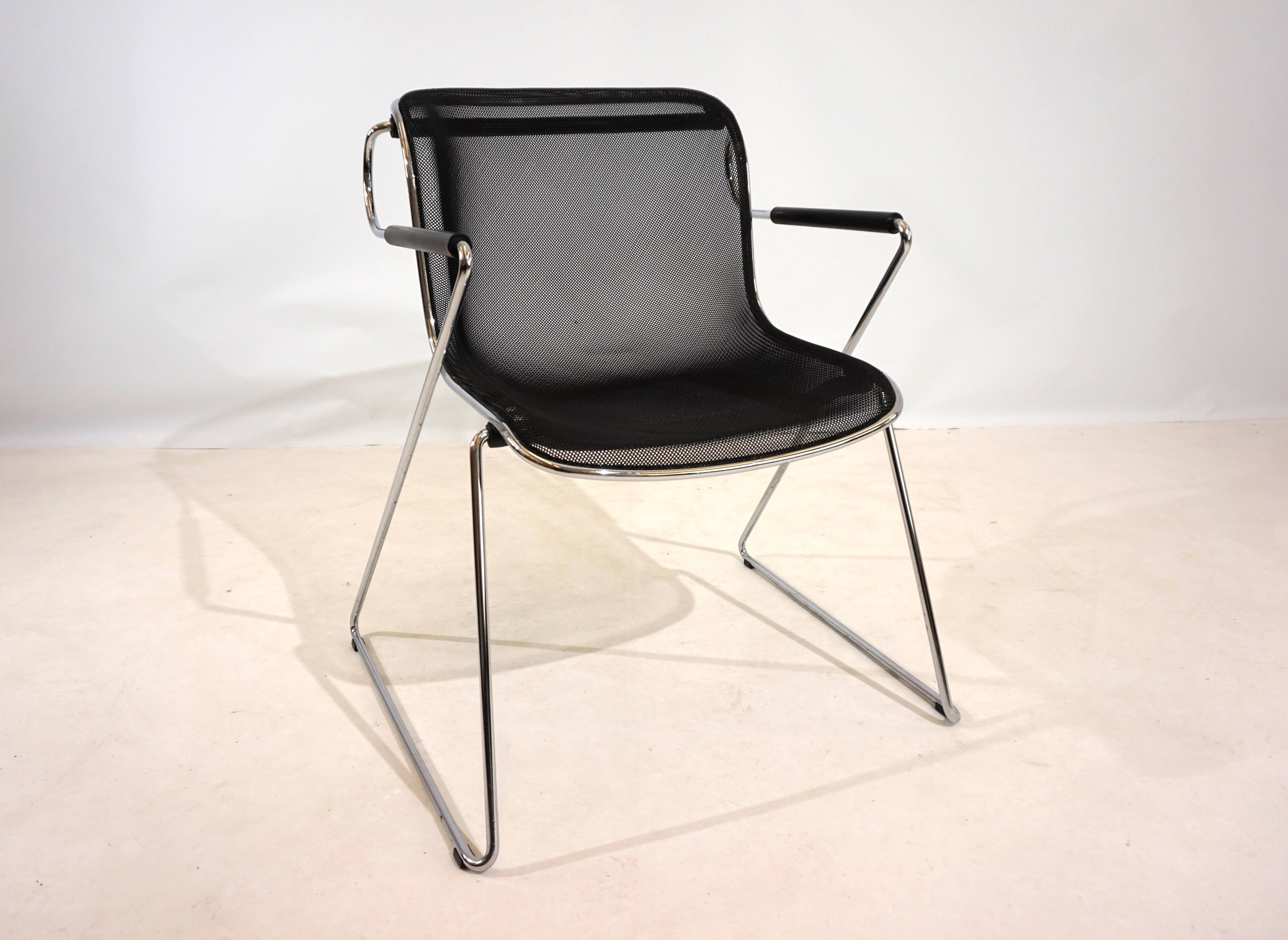 Set of 6 Castelli Penelope dining/conference chairs by Charles Pollock