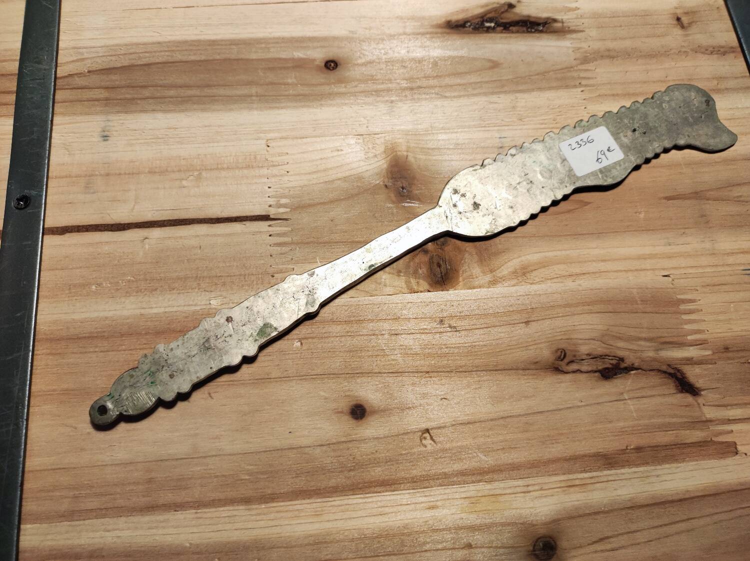 Antique metal cake knife