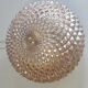 Ceiling light / Wall light - iridescent molded glass with diamond tips - 1970