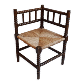 Paillé corner chair