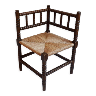 Paillé corner chair