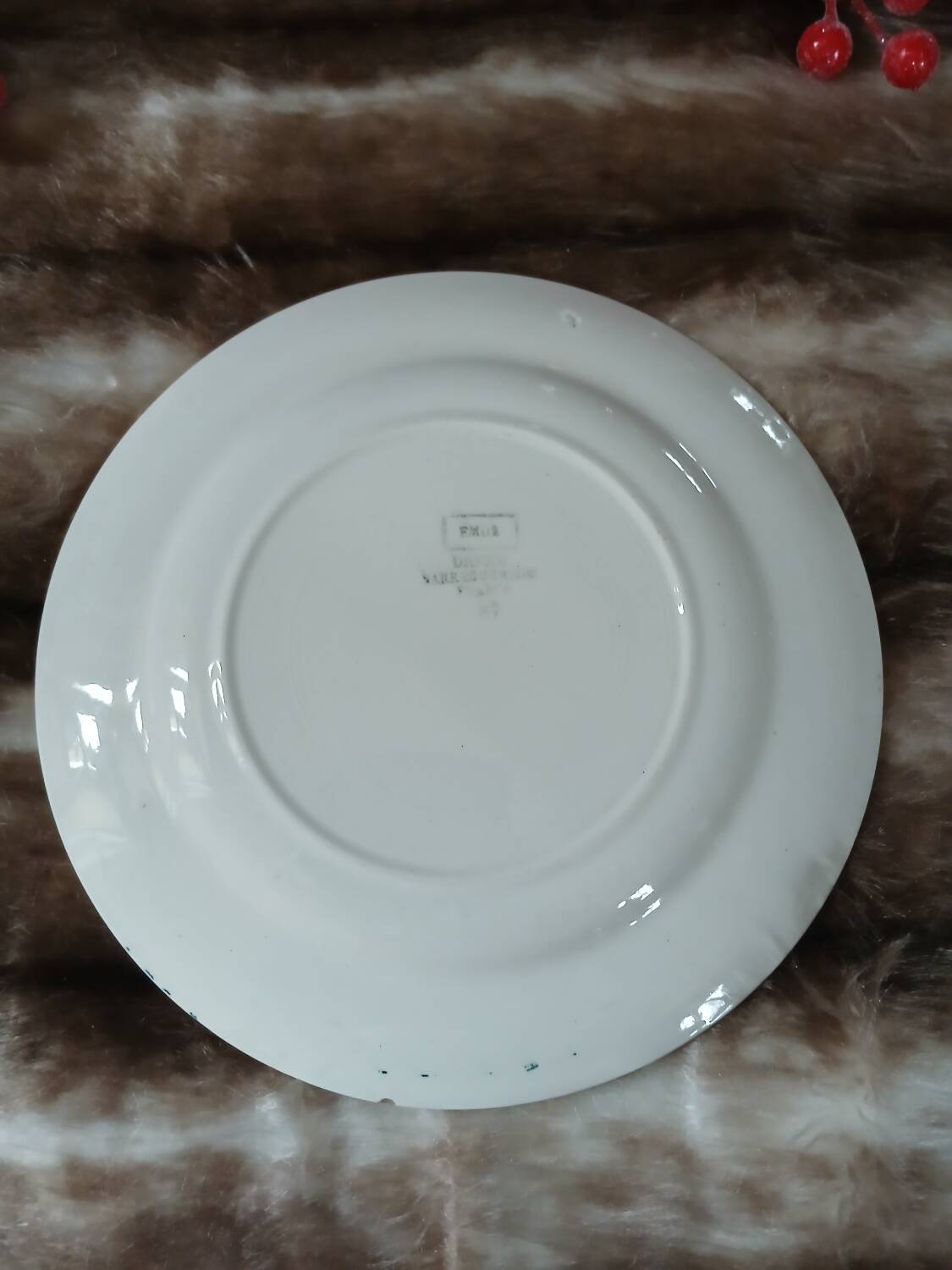 Assiette à dessert Digoin et Sarreguemines 