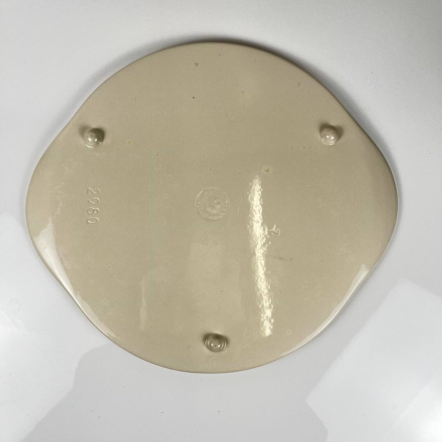 Forest animal plate, Edelkeramik, Grunstadt, mid-20th century