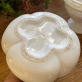 3 vases, white ceramic planters