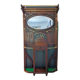 Vestiaire mural art nouveau / bois laiton