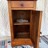 Vintage solid wood bedside table