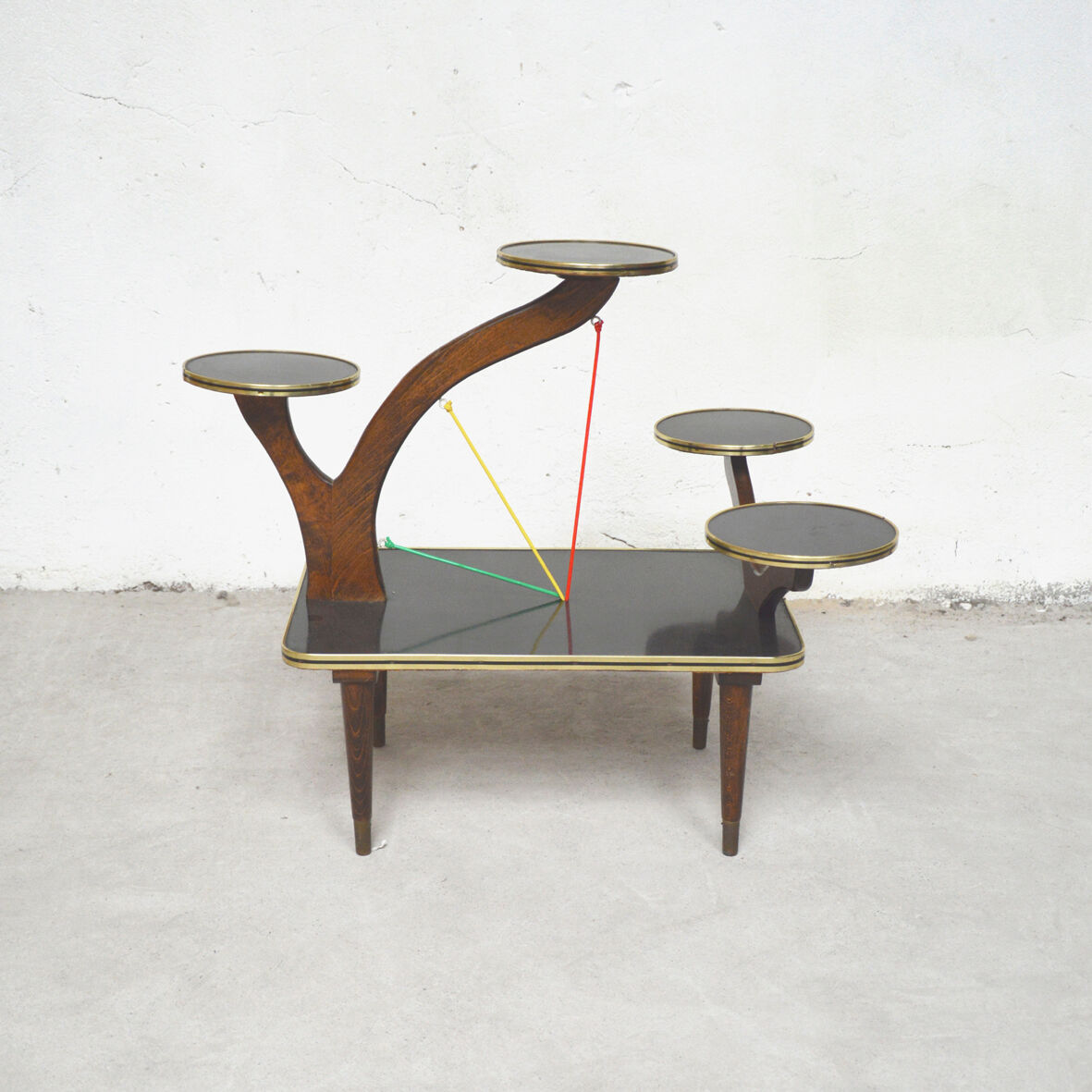 Black plant holder table, 1960