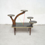 Black plant holder table, 1960