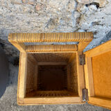 Rattan bread box