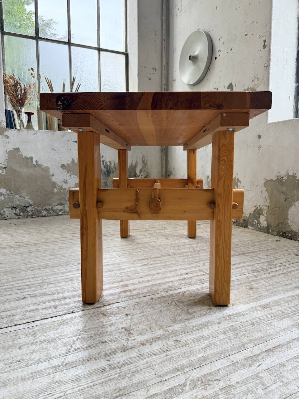 Farmhouse table, mountain furniture from the 50s