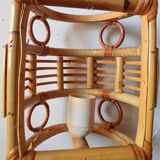 Vintage bamboo wall lamp